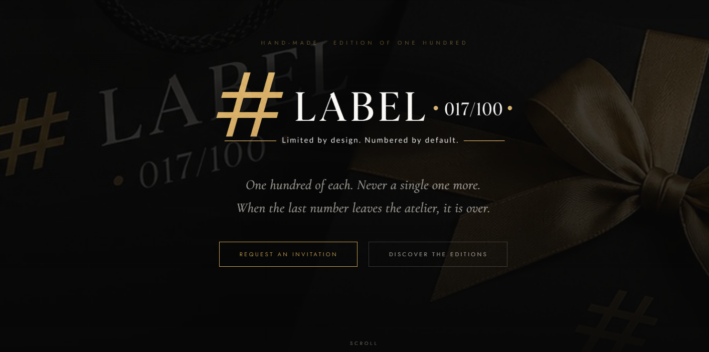 Homepage van NumberLabel (#LABEL)